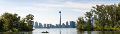 Toronto skyline from Centre Island